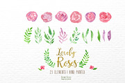 Watercolor,lovely roses, a Decorative Illustration by Autumn Breeze (Thumbnail 5 of 5)