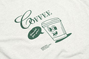 Retro Coffee Mascot T-Shirt Design, a Food Illustration by Vasya Kobelev (Thumbnail 5 of 5)