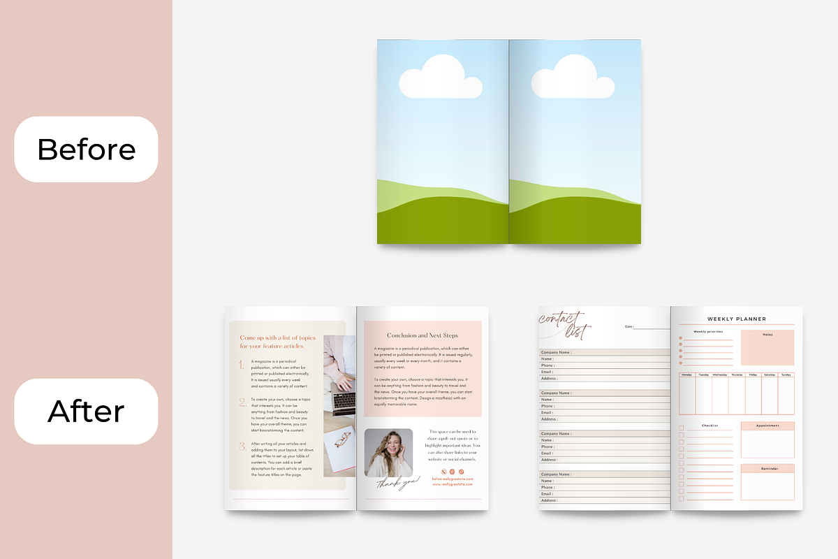 Magazine Book Mockups 5.5x8.5 Canva, a Books & Magazine Mockup by NoemieDesigns (Photo 3 of 4)