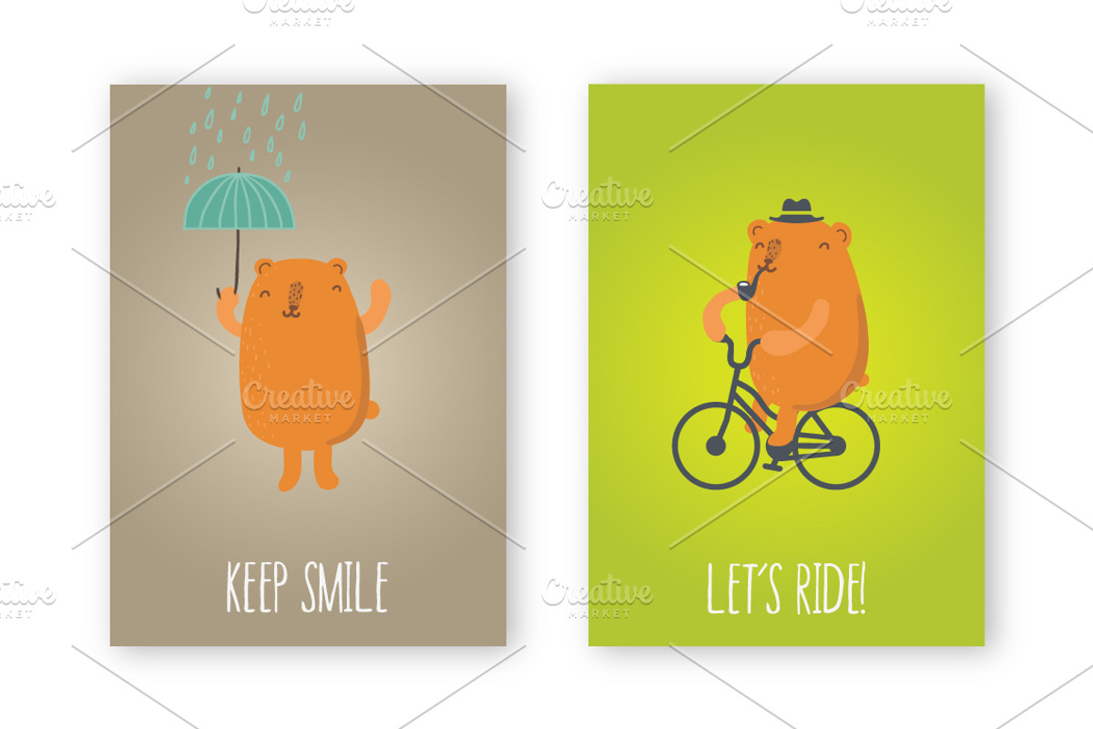 Cute Bears, a Decorative Illustration by totokumi (Photo 2 of 3)