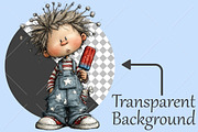 Whimsical 4th Of July Kids Clipart, a Seasonal Illustration by Canvas Craft (Thumbnail 2 of 10)