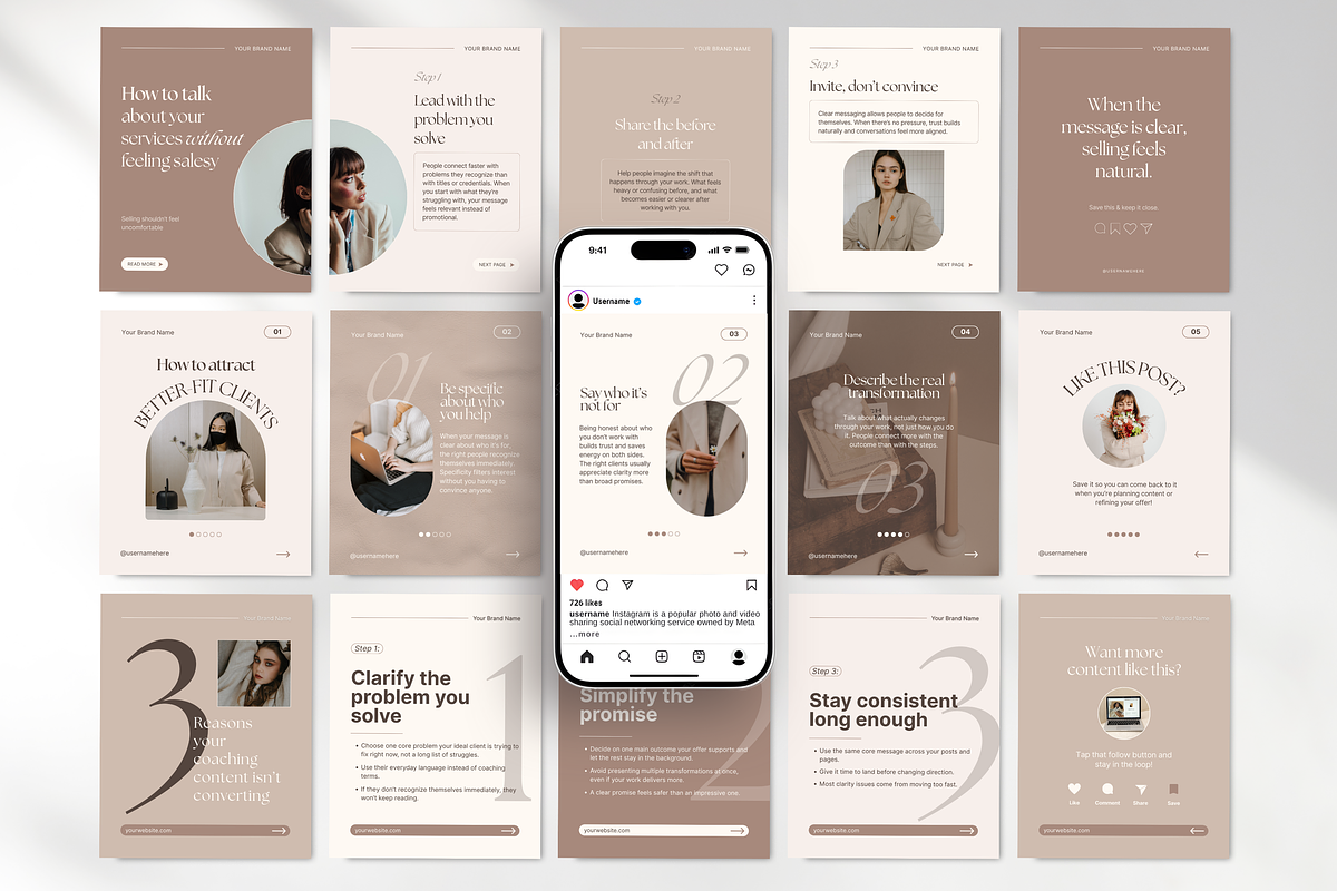 Coach Social Media Branding Bundle, a Social Media Template by DigiPax (Photo 7 of 15)