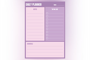 Daily Planner Sheet Design -36