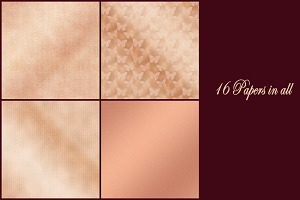 Rose Gold Foil Digital Papers