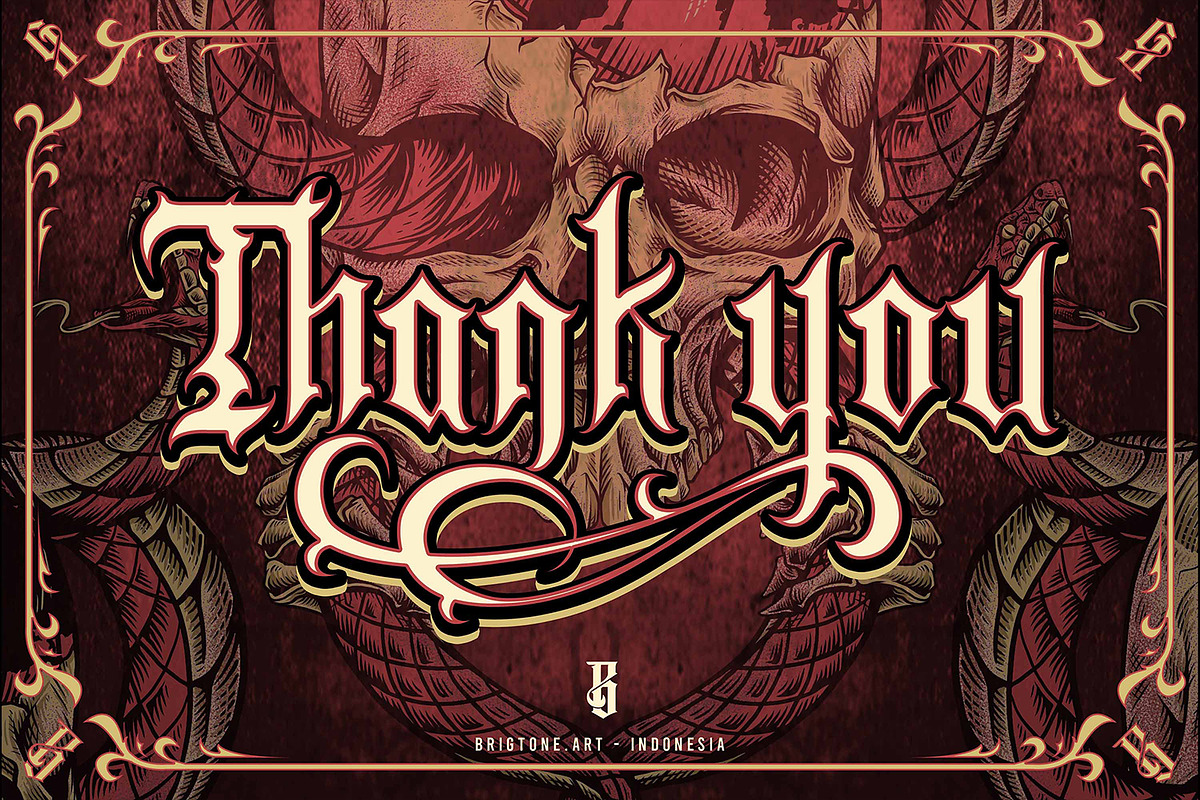 Rogusta - Blackletter Font, a Blackletter Font by Brightone (Photo 8 of 8)