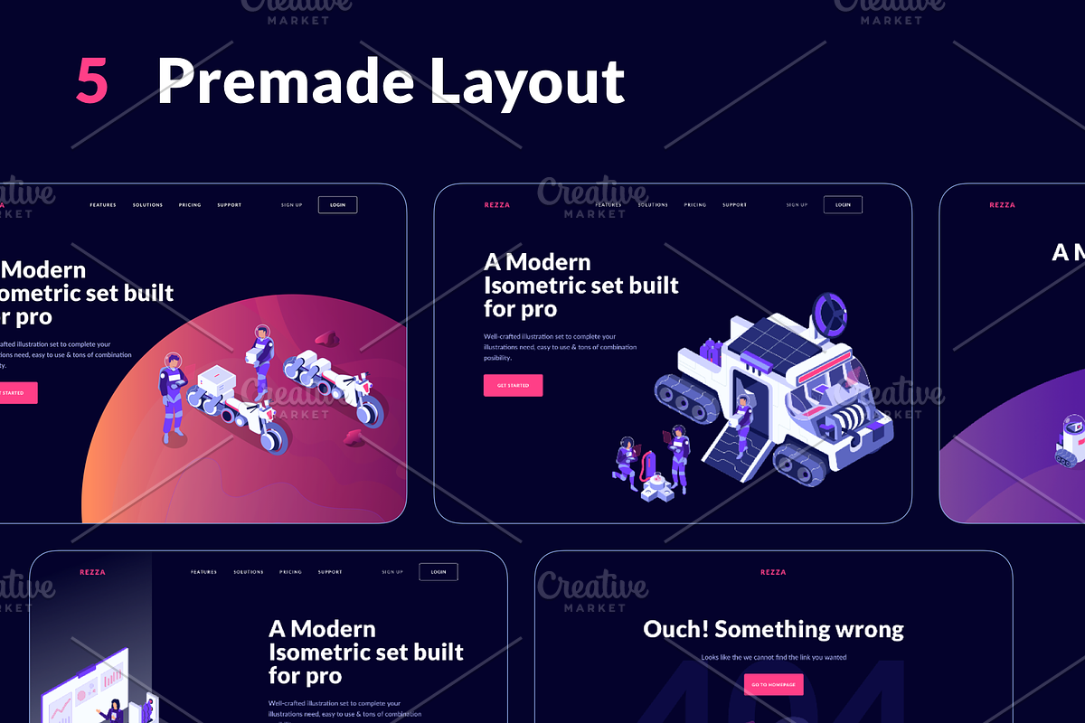 Isometric Space Illustration, a Technology Illustration by Pixelz Studio (Photo 3 of 6)