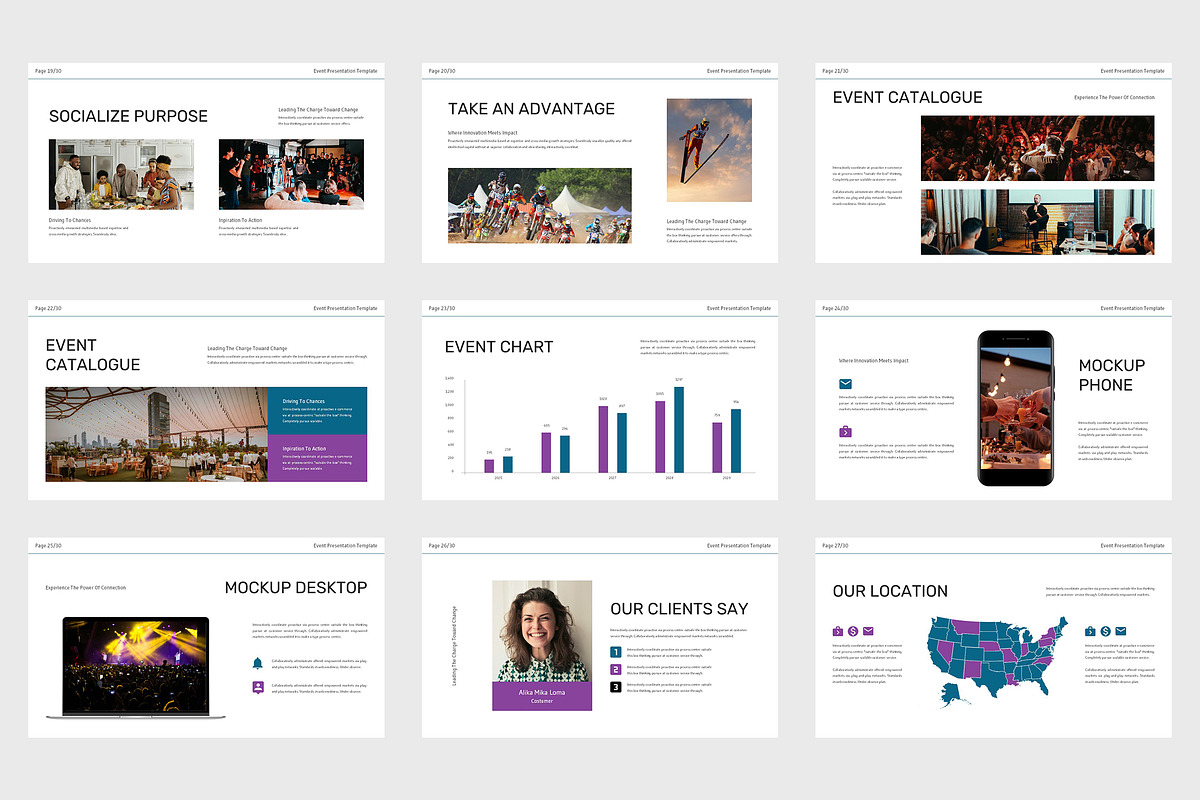 Desno : Event Google Slides, a Presentation Template by Punkl Camp (Photo 4 of 9)