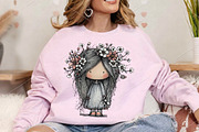 Watercolor Spring Girl Clipart PNG, an Illustration by Canvas Craft (Thumbnail 4 of 7)