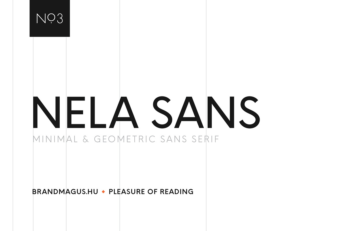 Nela Sans - Minimal & Geometric Sans, a Sans Serif Font by Brand Mágus (Photo 1 of 8)