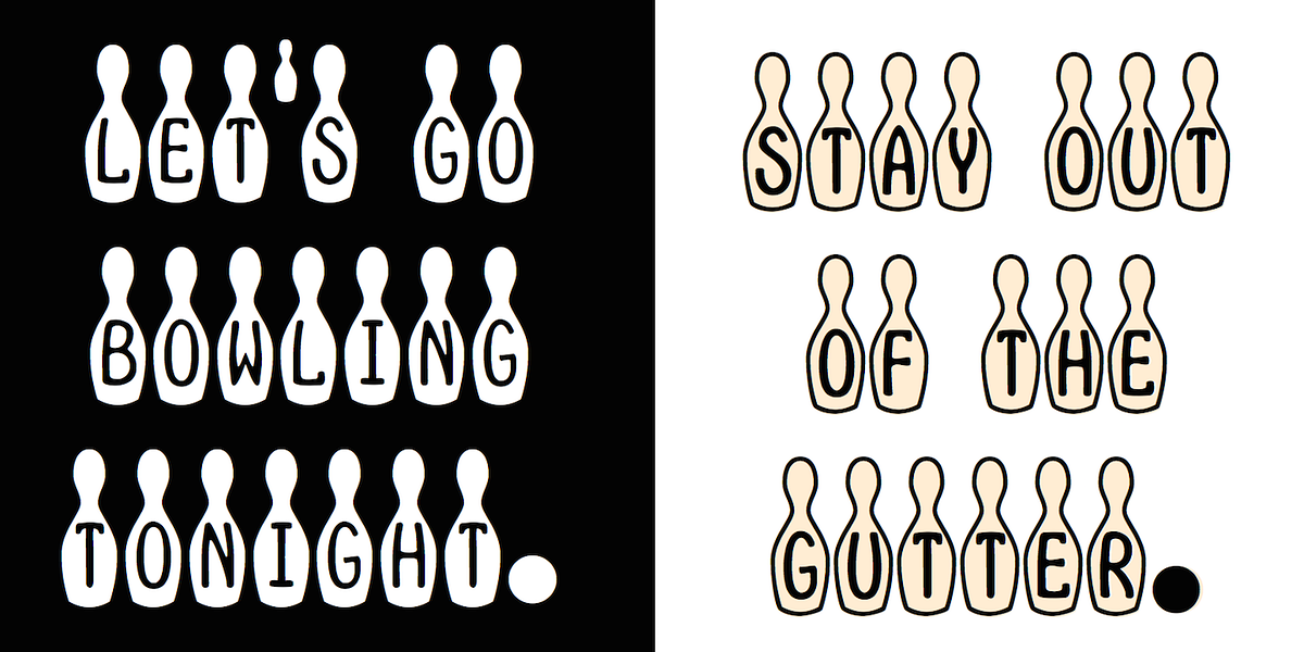 Bowling, a Symbol Font by Ingrimayne Type (Photo 2 of 4)