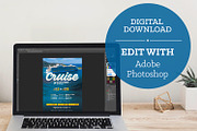 Cruise Flyer Photoshop Template, a Flyer Template by Godserv Designs (Thumbnail 7 of 7)