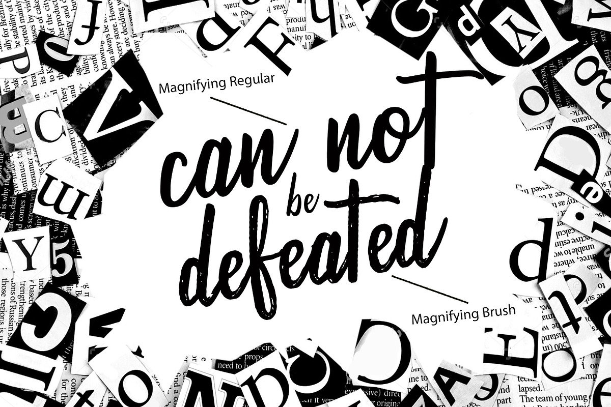 Magnifying Duo Handwritten Font preview 2
