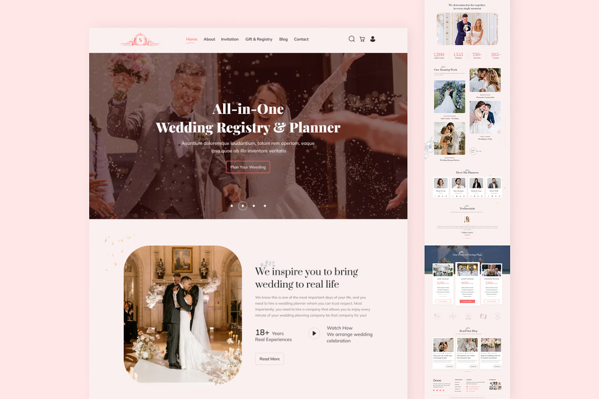 Wedding And Couple Landing Page, a Landing Page Template by skshihabulislam (Photo 1 of 4)