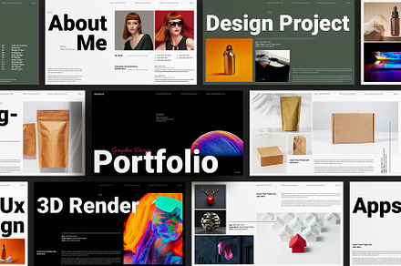 Graphic Design Portfolio Template, a Presentation Template by E-Type