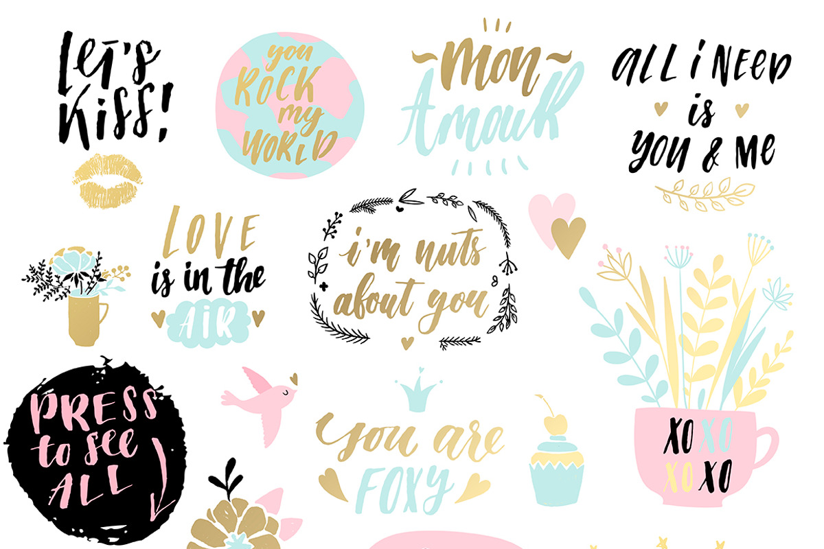 Happy Valentine's day big bundle, an Object Graphic by Artnis (Photo 4 of 6)