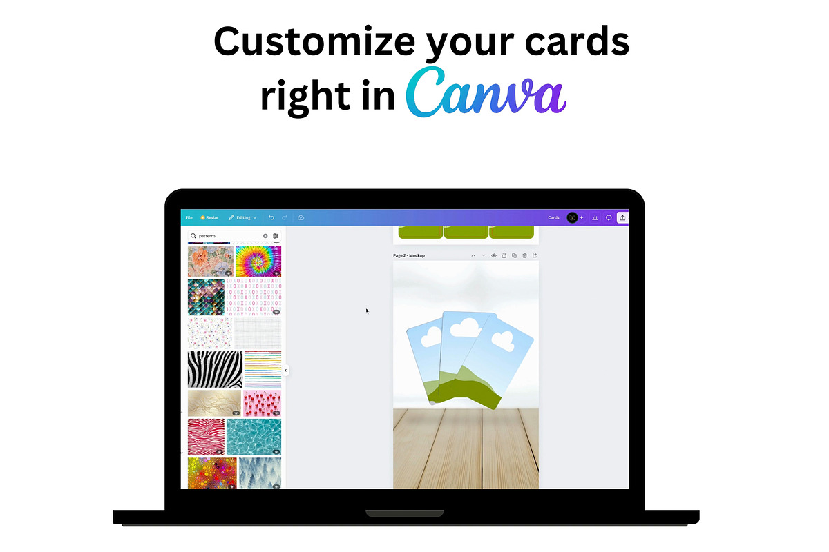 Playing Cards Mockup + Template, a Card Template by Korner (Photo 2 of 11)