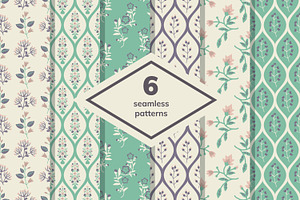 Seamless pastel patterns