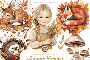 Watercolor Autumn Clipart, an Object Illustration by SparkyDesignsUS (Thumbnail 1 of 10)
