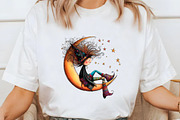Whimsical Witches Clipart, an Illustration by Libby Wishes (Thumbnail 4 of 7)