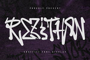 Rezithon Graffiti Display Font