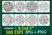 100+ Beautiful Mandala Coloring Page, a Decorative Illustration by shopcosm (Thumbnail 2 of 2)