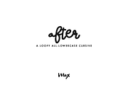 After — A Loopy All-Lowercase Script, a Script Font by Mix Fonts (Thumbnail 1 of 2)