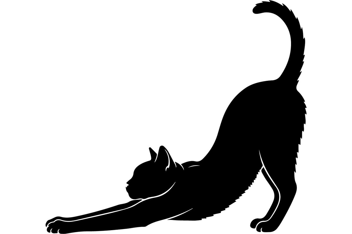 Cute Cat Silhouette Vector Mega, an Animal Illustration by Designer_Momina (Photo 24 of 31)