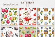 Watercolor Autumn Harvest Clipart, a Seasonal Illustration by DiashaArt (Thumbnail 10 of 17)