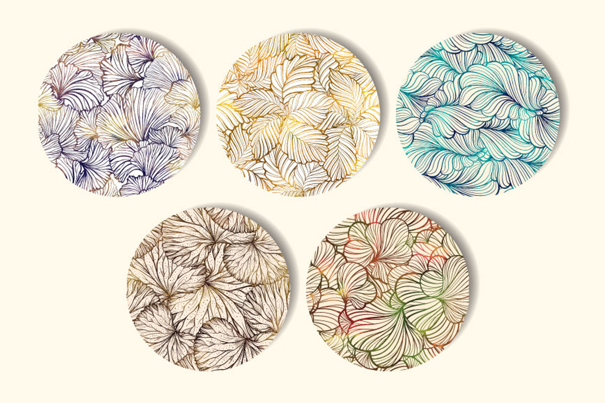 Floral seamless patterns set №1, a Pattern Graphic by Graphic Magic (Photo 2 of 4)