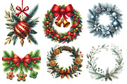 Christmas Garlands Sublimation Clipa, an Illustration by Designworld (Thumbnail 3 of 5)