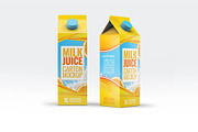 Milk or Juice Carton Mockup, an Advertising Mockup by Hubzway (Thumbnail 2 of 7)