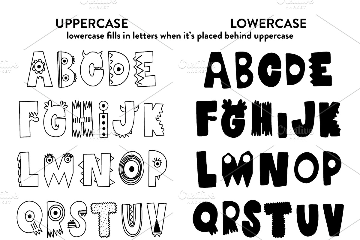 Monster | Hand Drawn Font preview 2