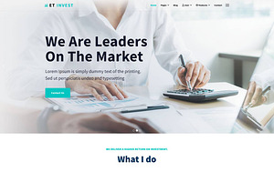 ET Invest - Investment WP Theme