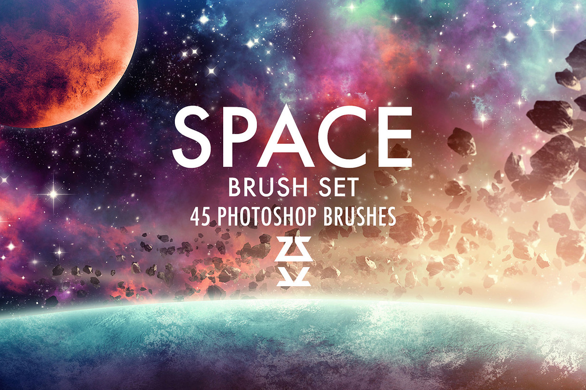 Space Brush Set, a Brush Add-On by Zsolt Kosa Art (Photo 1 of 8)