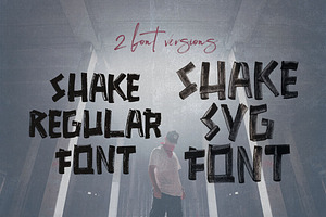 SHAKE Brush & SVG Font