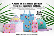 Mermaid Tileable Pattern, a Pattern Graphic by NDesigns (Thumbnail 4 of 4)