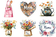 Rustic Mothers Day Clipart, an Illustration by DreamArtGraphic (Thumbnail 4 of 4)