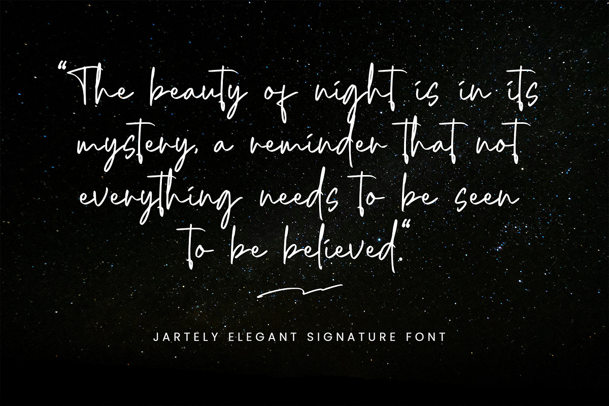 Jartely Font, a Script Font by Zelda Graphic (Photo 8 of 10)