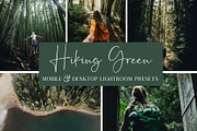 5 GREEN HIKING LIGHTROOM PRESETS, an Action Add-On by Emma Kate Creative (Thumbnail 1 of 10)