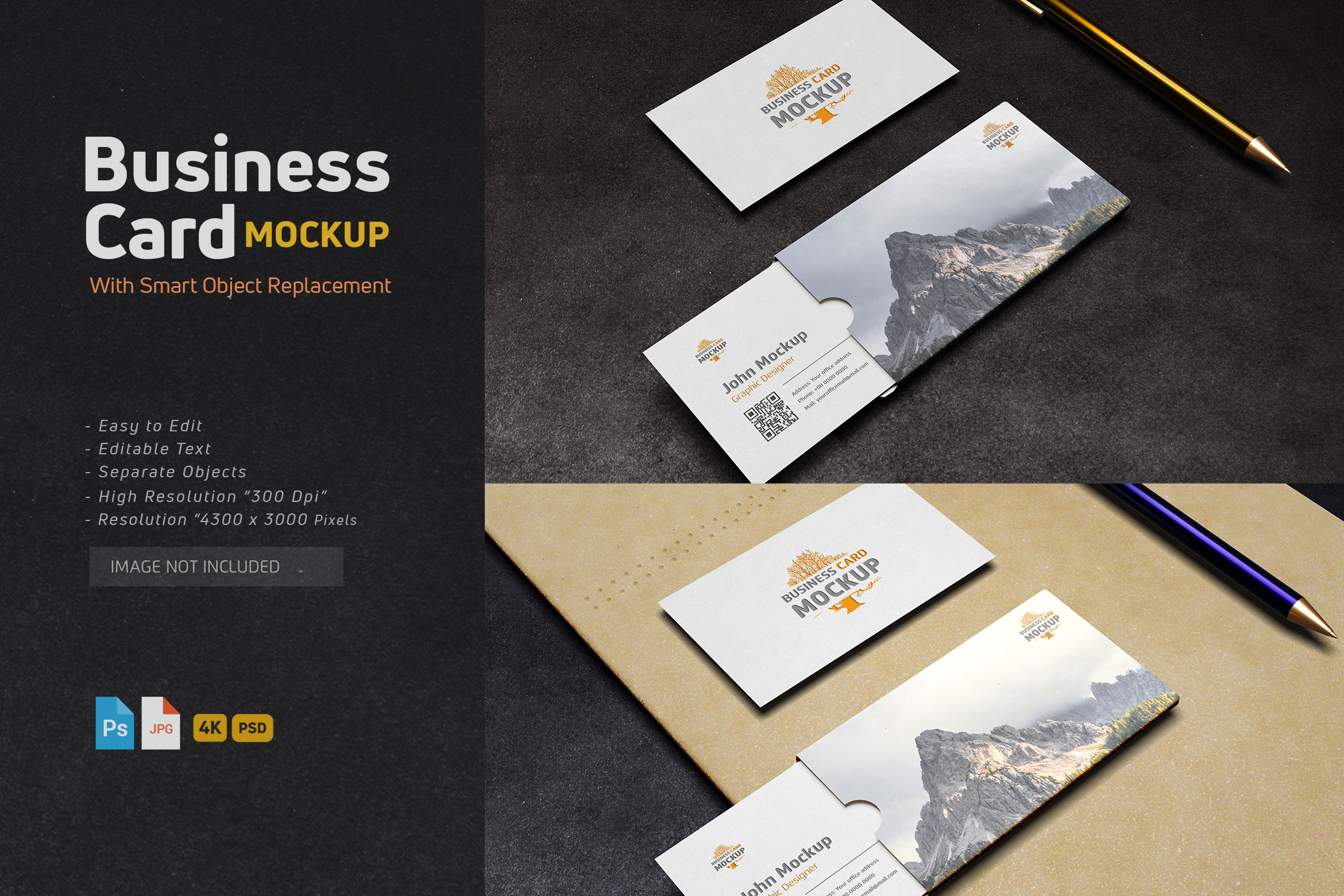 Business Card - Mockup Template, a Business Card Template by Modaldesain