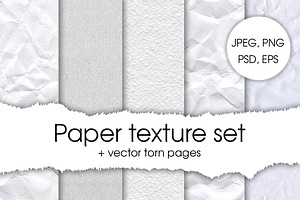Paper texture set