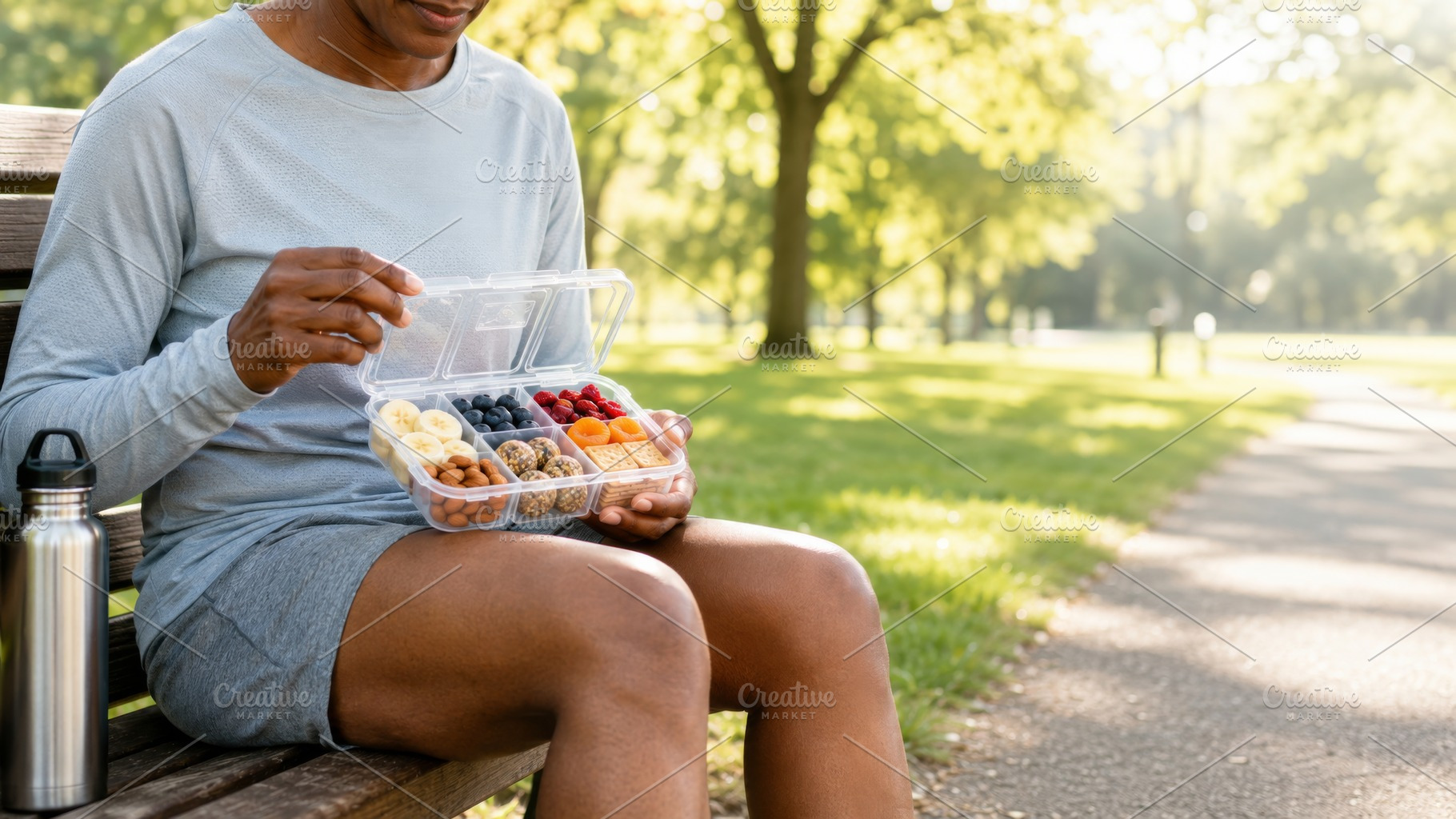 Person enjoying snackle box with var, a Photo by Dvoevnore photos