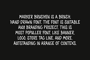 Marker Brushen - Premium Paint Font, a Handwritten Font by QR Design Studio (Thumbnail 4 of 6)