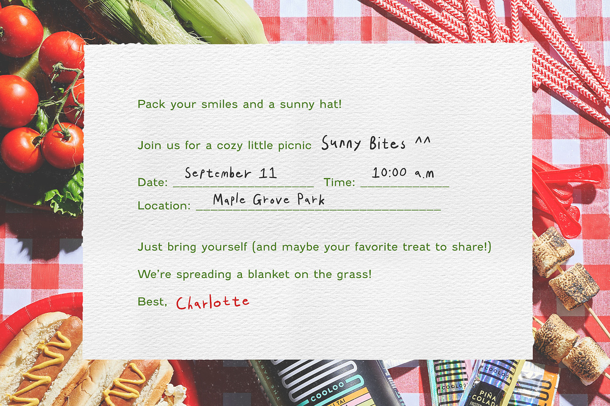 Lucky September Handwritten Font, a Handwritten Font by Perplexitics (Photo 8 of 13)