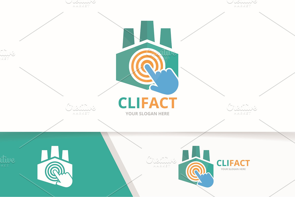 Vector factory and click logo, a Branding & Logo Template by GraphiShop