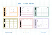 Routines & Goal Planner Set, a Stationery Template by Artflorara (Thumbnail 7 of 9)