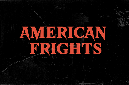 American Frights - Horror Serif Font, a Serif Font by The Branded Quotes