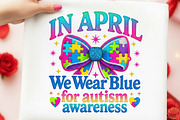 April We Wear Blue Autism Faux Yarn, an Illustration by designcity5 (Thumbnail 6 of 9)