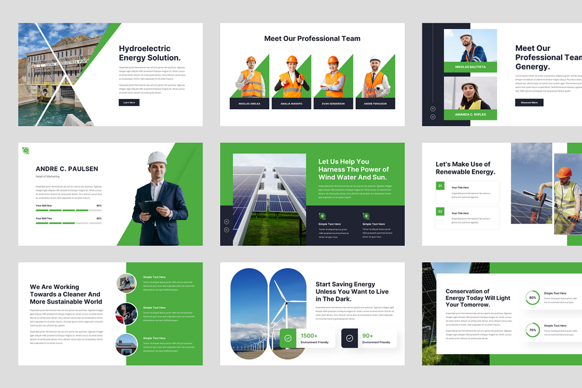 Renewable Energy Powerpoint Template, a Presentation Template by Biwarastudio (Photo 3 of 5)