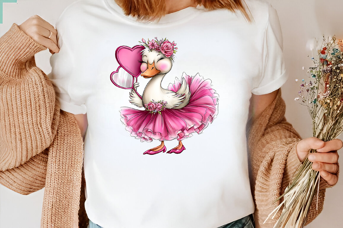 Coquette Goose Clipart PNG, an Illustration by CreationArt (Photo 6 of 7)